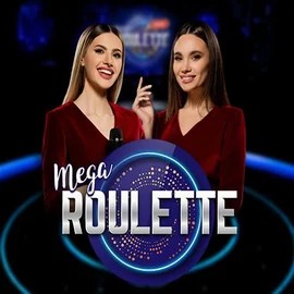 Official Live Casino logo: Mega Roulette by Pragmatic Play at BetSixty Casino
